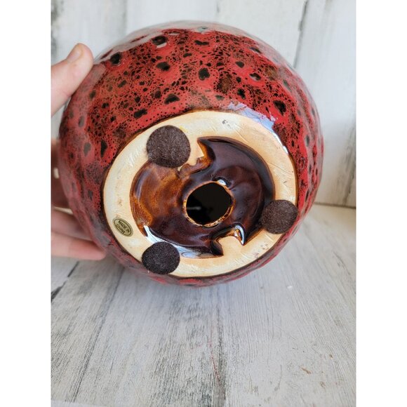 Vintage ceramic large red apple fruit home decor figure - Picture 7 of 7